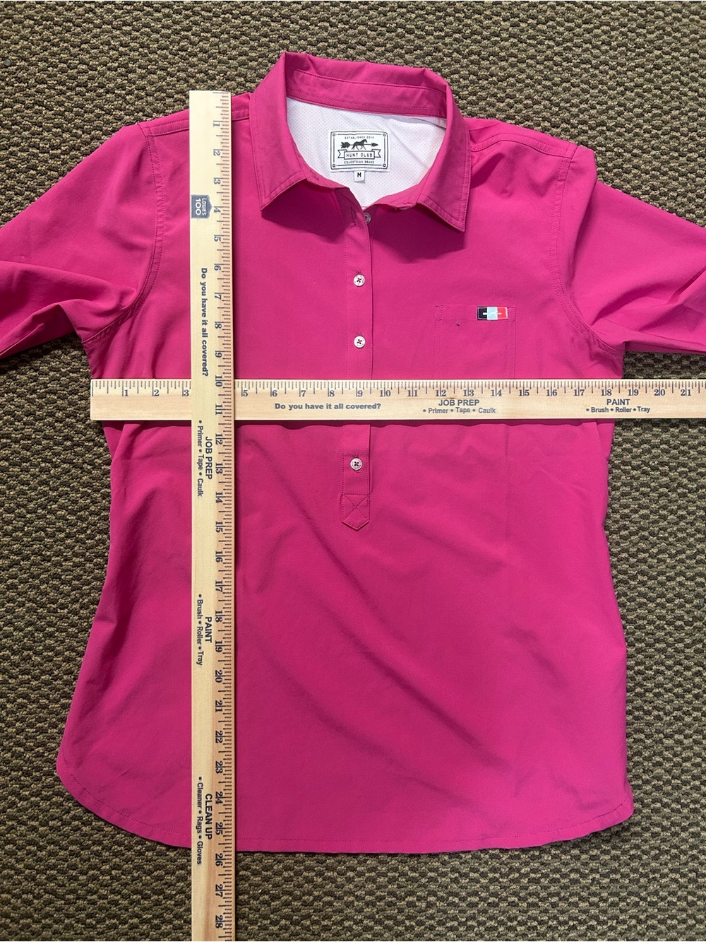Hunt Club Women's Button-Down Shirt in Bright Pink - Picture 3 of 7